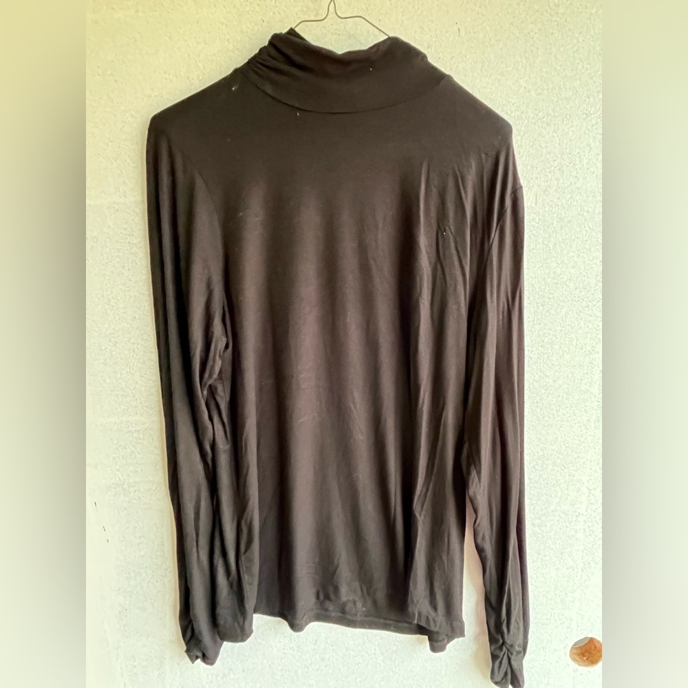 Chico's Green Turtleneck Sweater with Relaxed Fit - Picture 2 of 3